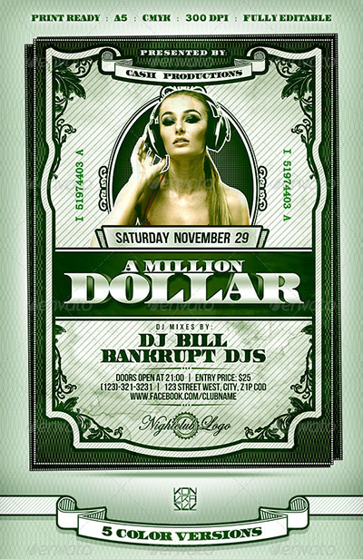 Money Party Flyer Template