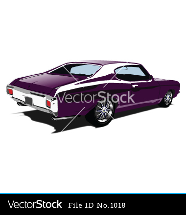 Muscle Car Vector Art