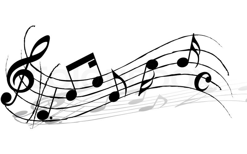 Music Note and Staff Design Music Note and Staff Design