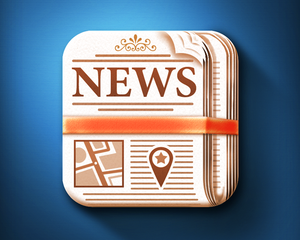 News Icon Flat Design