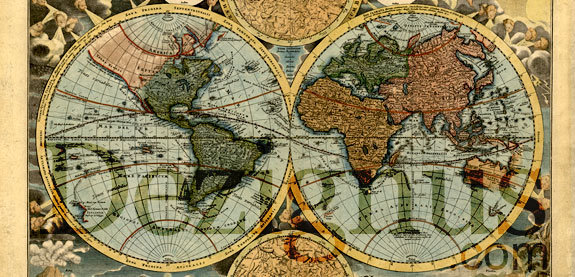 Old-Style World Map