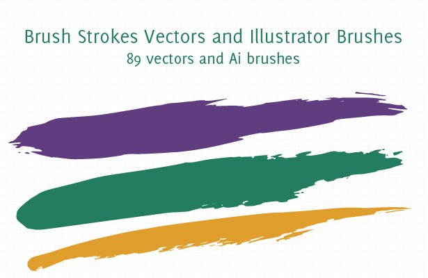 Paint Brush Strokes Vector
