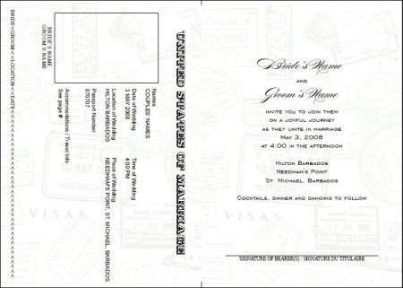 Passport Invitation Template