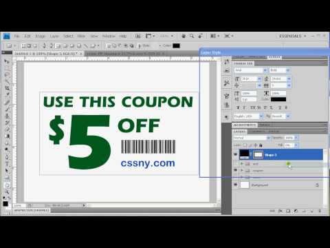 Photoshop Coupon Template