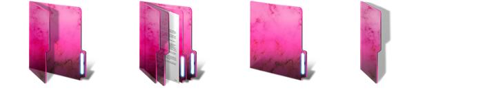 Pink Desktop Folder Icons