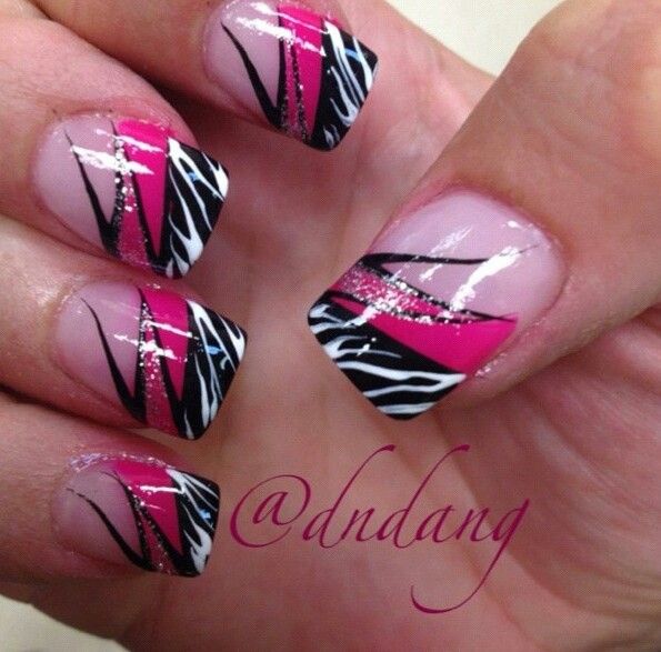 Pink Zebra Nail Designs Pink Zebra Nail Designs