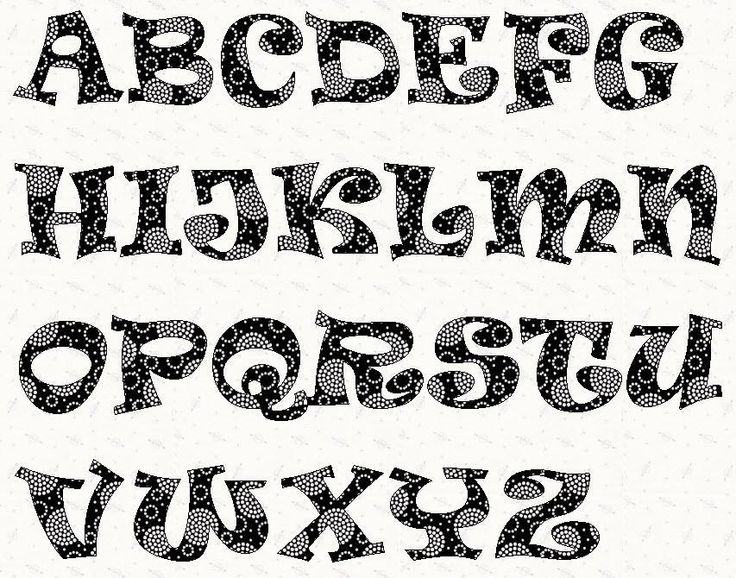 Printable Letter Stencils Different Fonts