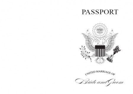 Printable Passport Invitation Template