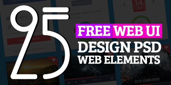 PSD UI Web Design Elements