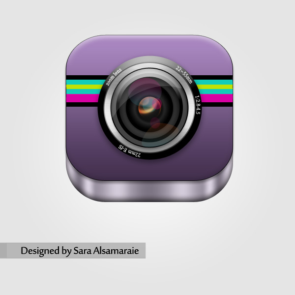 Purple Camera Icon