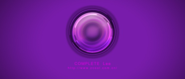 Purple Glass Button Icon Purple Glass Button Icon