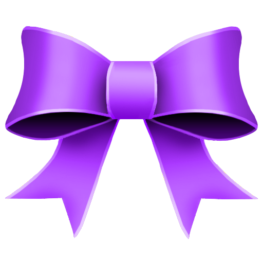 Purple Ribbon Bow Clip Art