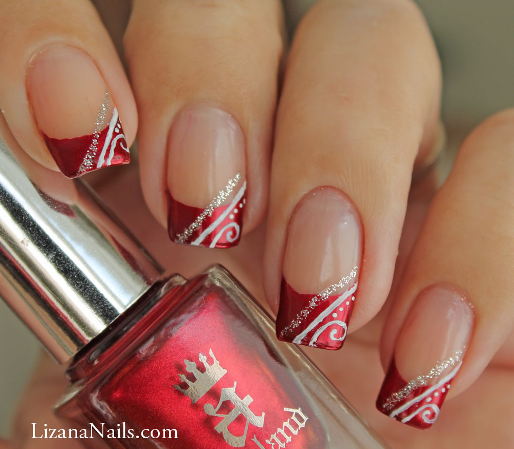 15 Red French Manicure Nail Designs Images