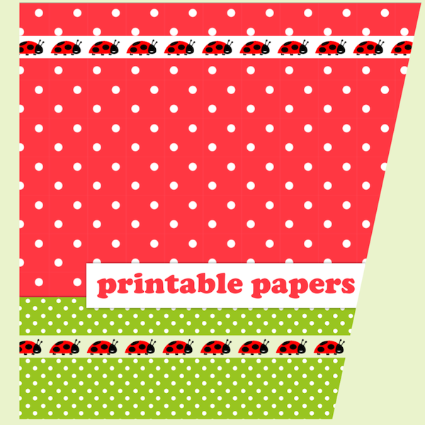 Red Polka Dot Border Paper Printable