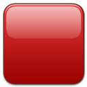 Red Square Button Icon