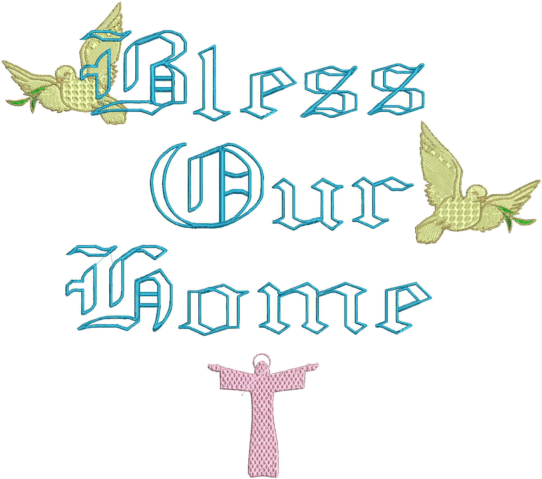 7 Religious Fonts For Embroidery Images
