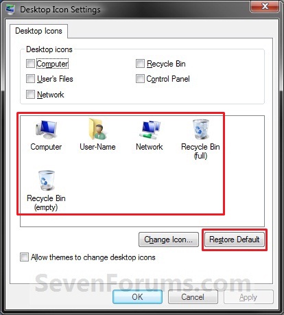 11 Restore Desktop Icons Images