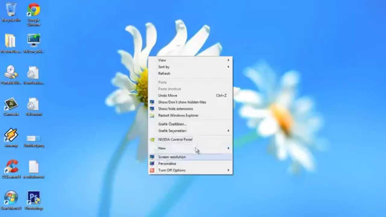 Restore Desktop Icons Windows 8