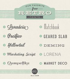 Retro Fonts Retro Fonts