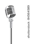 Retro Microphone with Stand