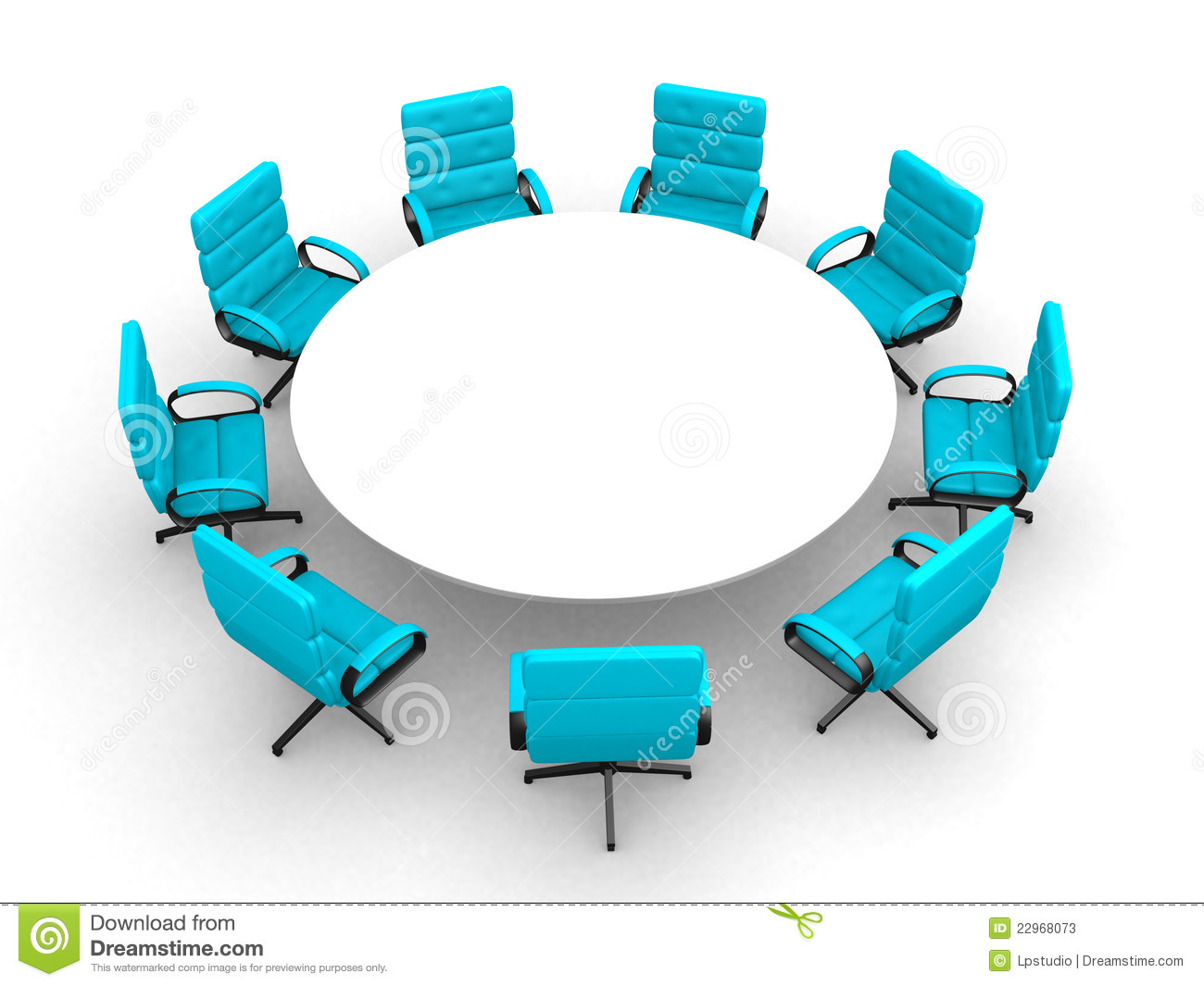 Round Table Meeting Clip Art