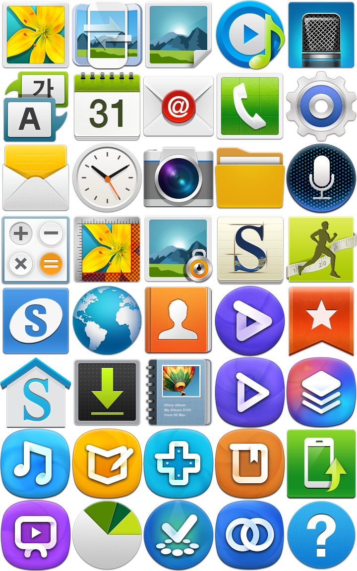Samsung Galaxy S4 Icons