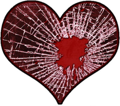 Shattered Broken Glass Heart Shattered Broken Glass Heart