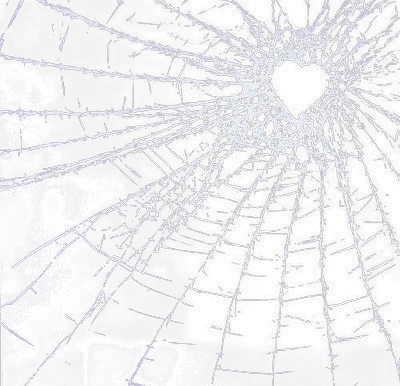 Shattered Broken Glass Heart Shattered Broken Glass Heart