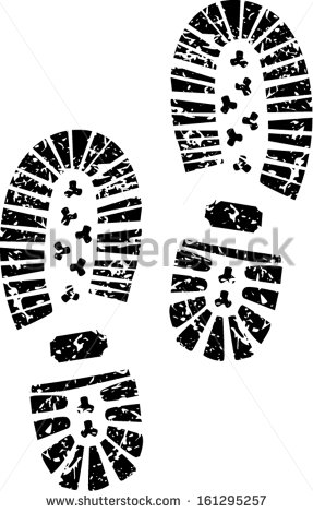 Shoe Print Vector Art