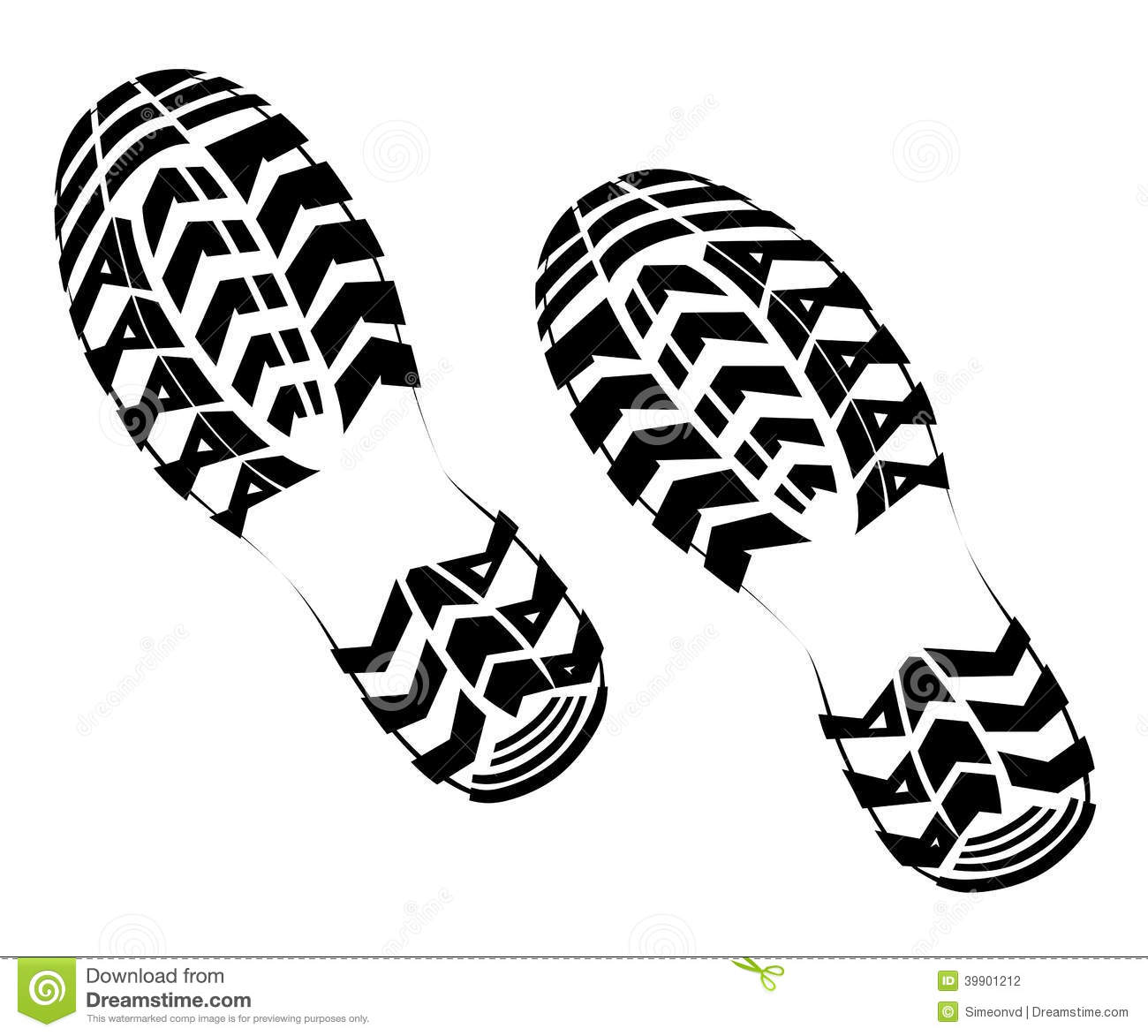 Shoe Print Vector