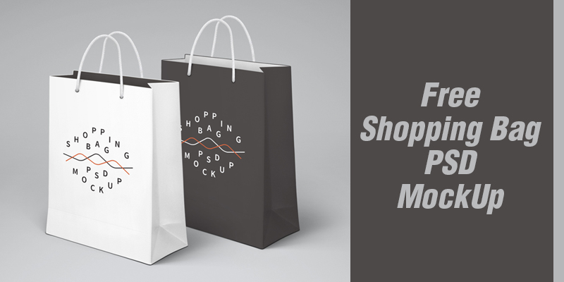 Shopping Bag PSD Mockup Free