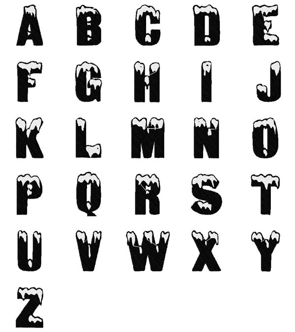 Snow Letters Font