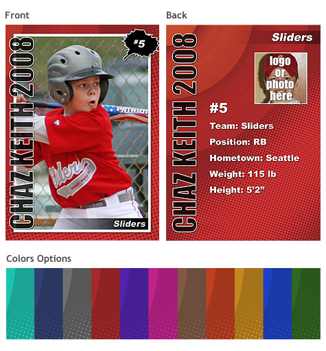 Sports Trading Card Template