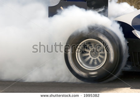 Stock Car Burnout Smoke Video
