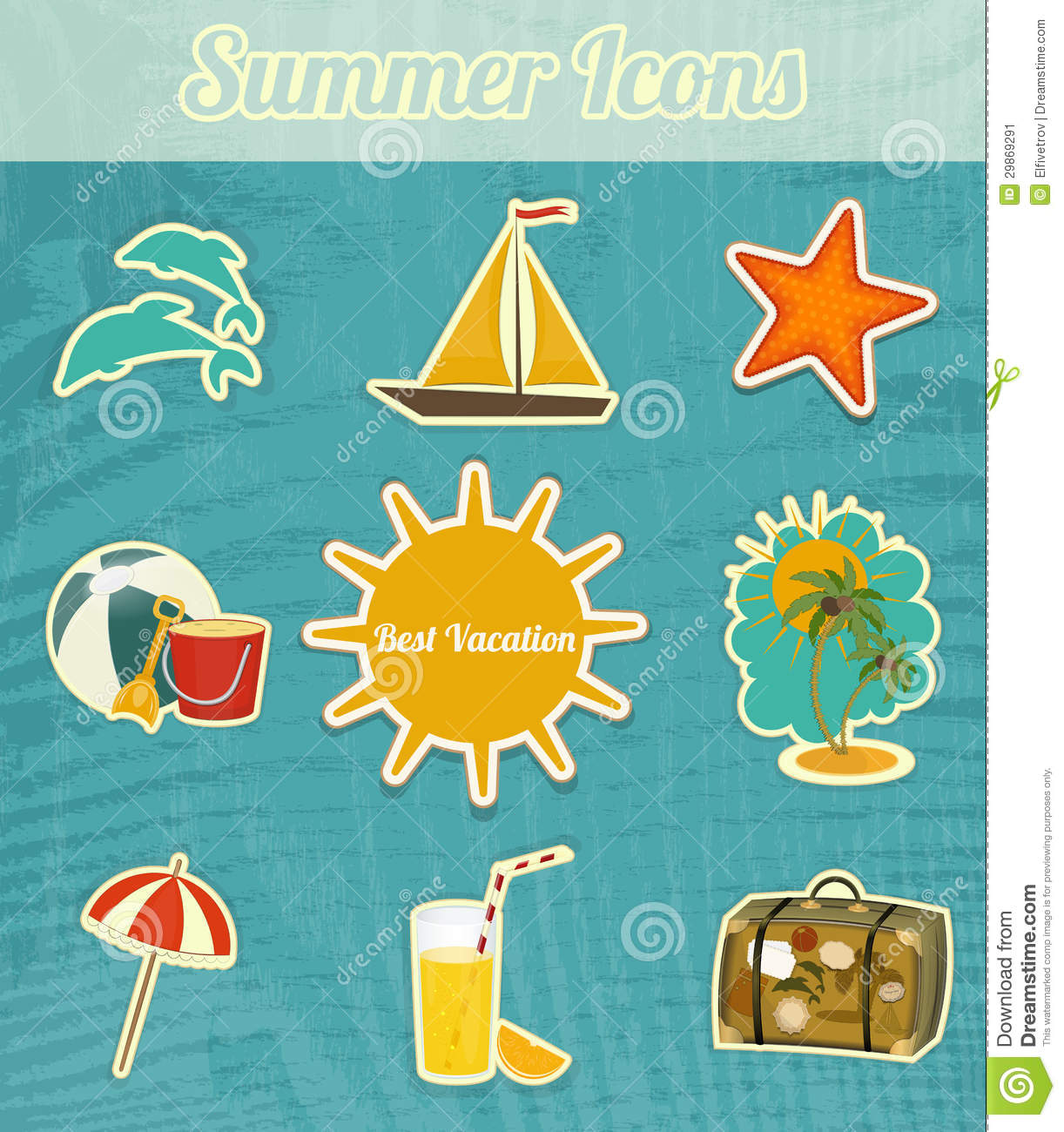 Summer Vacation Icons