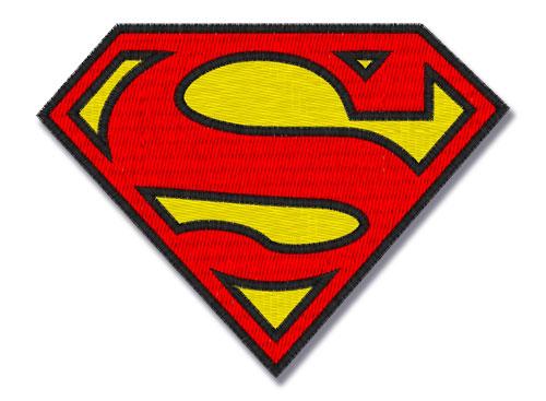 Superman Machine Embroidery Applique Design