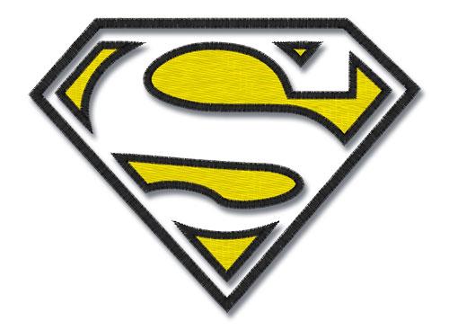 Superman Machine Embroidery Applique Design