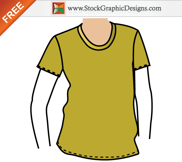 T-Shirt Mockup Vector Templates T-Shirt Mockup Vector Templates