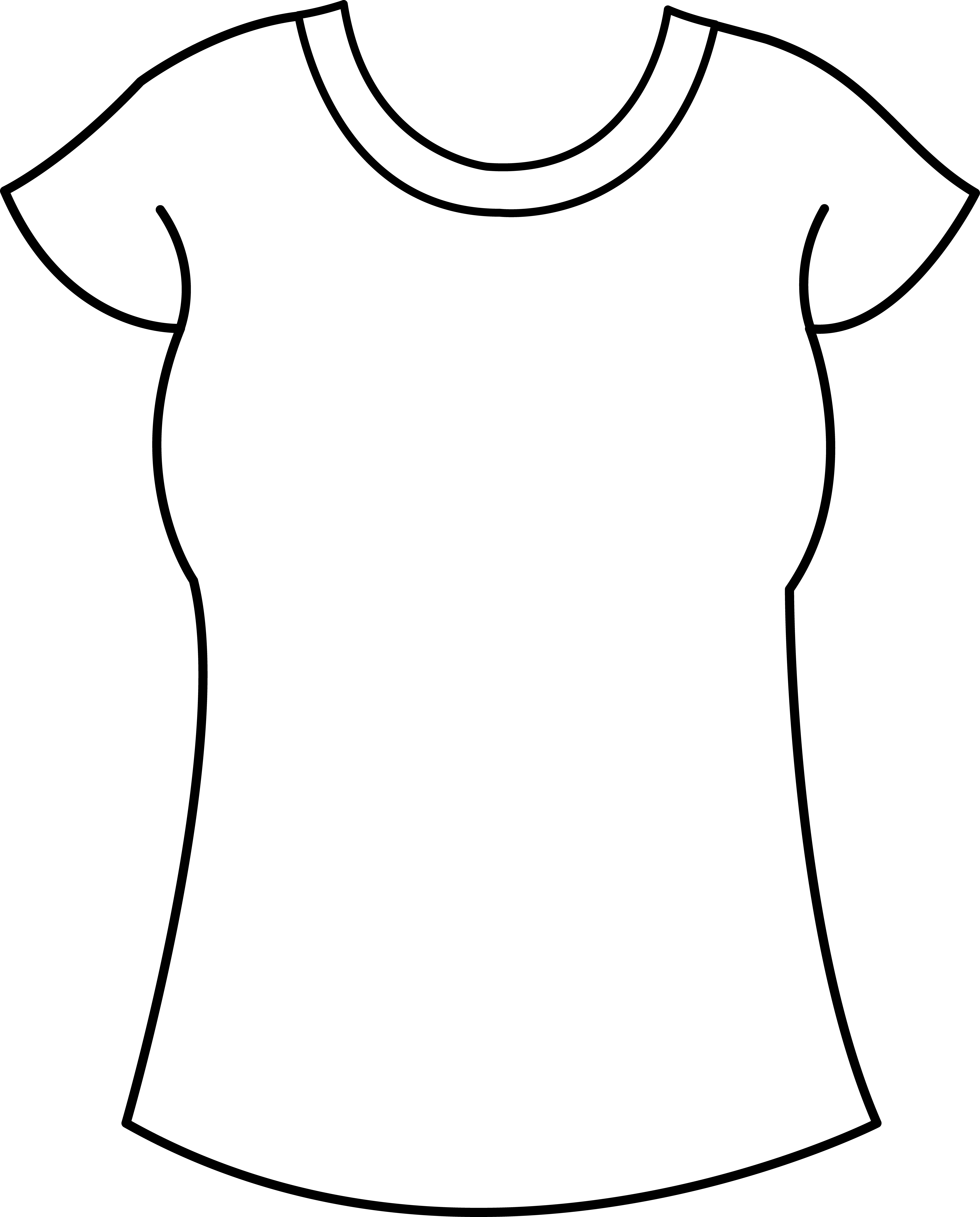 T-Shirt Template Clip Art