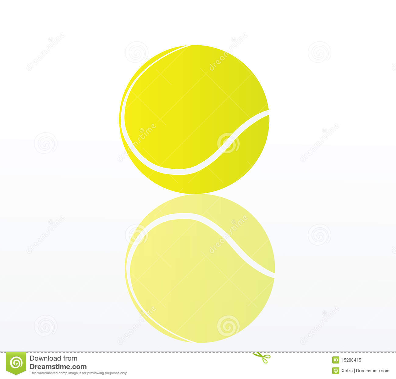 Tennis Ball Vector Art