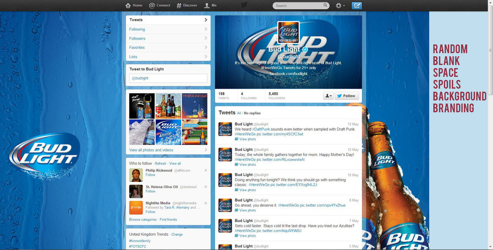 Twitter Page Template Twitter Page Template