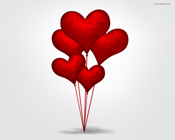 Valentine's Day Heart Balloons Valentine's Day Heart Balloons