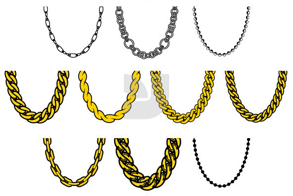 Vector Gold Chain Necklace