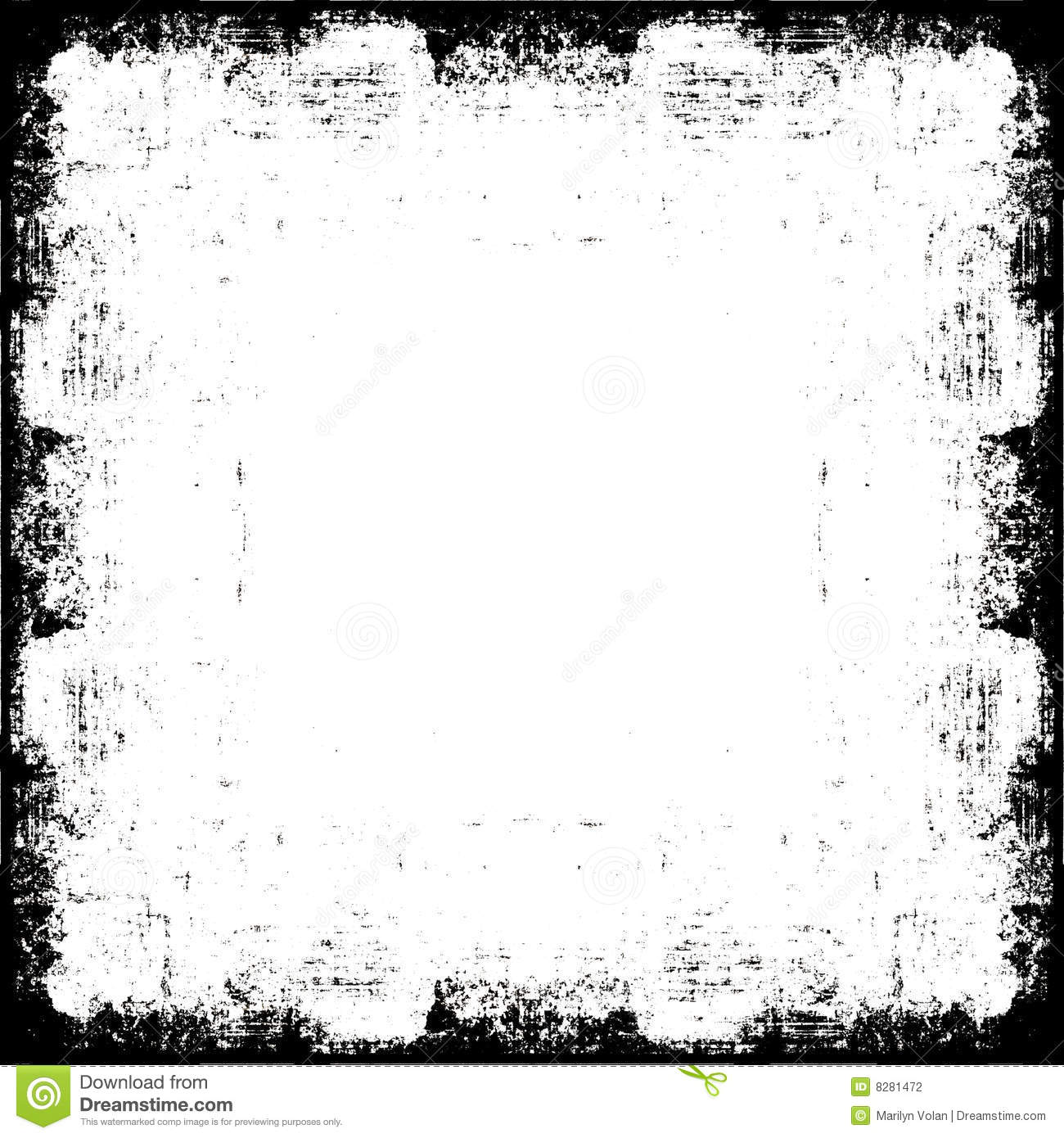 17 Black Grunge Frame Vector Images