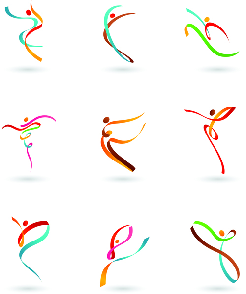 Vector Sports Logo Design for People Vector Sports Logo Design for People