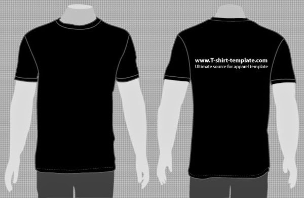 Vector T-Shirt Front and Back Vector T-Shirt Front and Back
