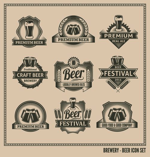 Vintage Beer Label Vector Free