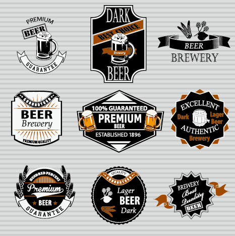 Vintage Beer Label Vector Free