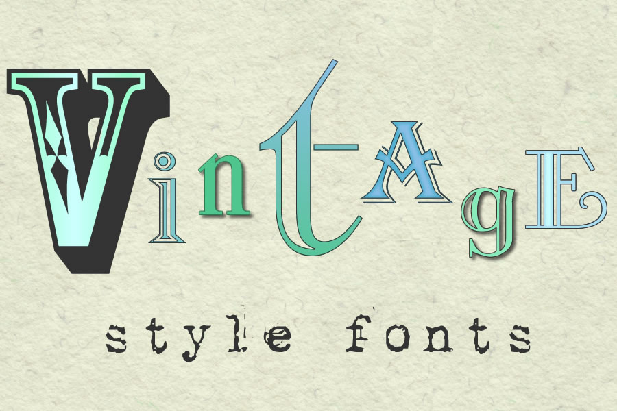 14 Modern Vintage Font Images