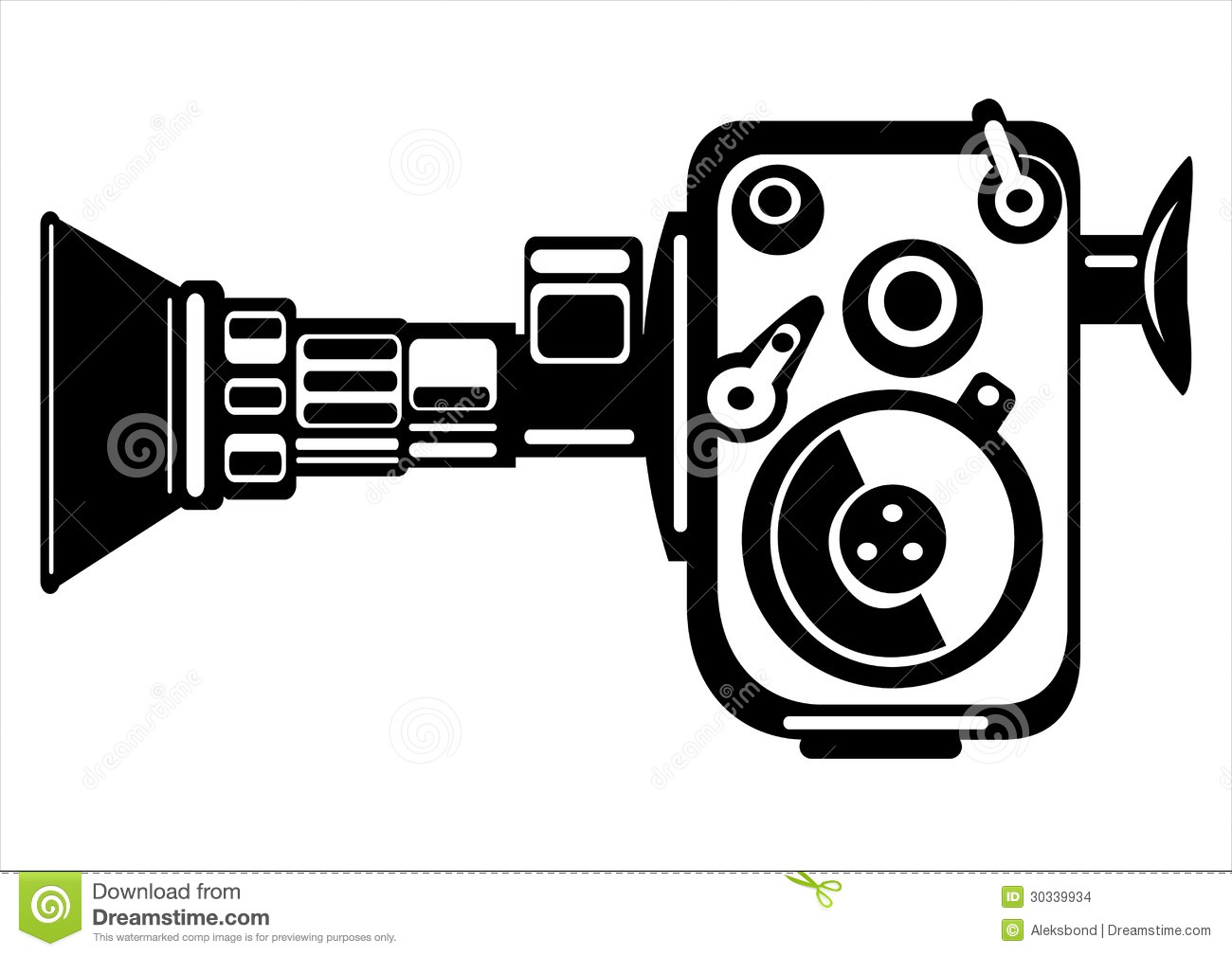 Vintage Film Camera Vector